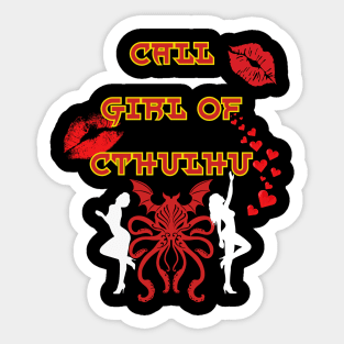 Call Girl of Cthulhu Sticker